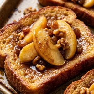 Sheet Pan French Toast With Apples And Cinnamon Fall Breakfast