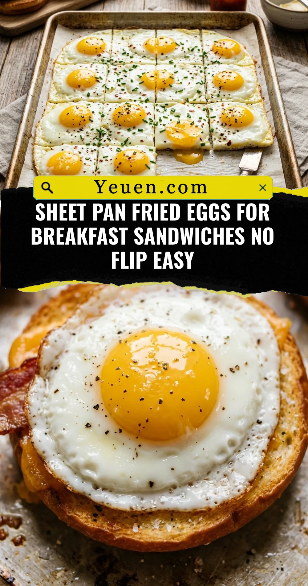 Sheet Pan Fried Eggs For Breakfast Sandwiches No Flip Easy