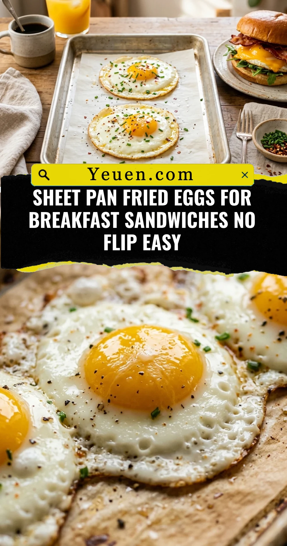 Sheet Pan Fried Eggs For Breakfast Sandwiches No Flip Easy