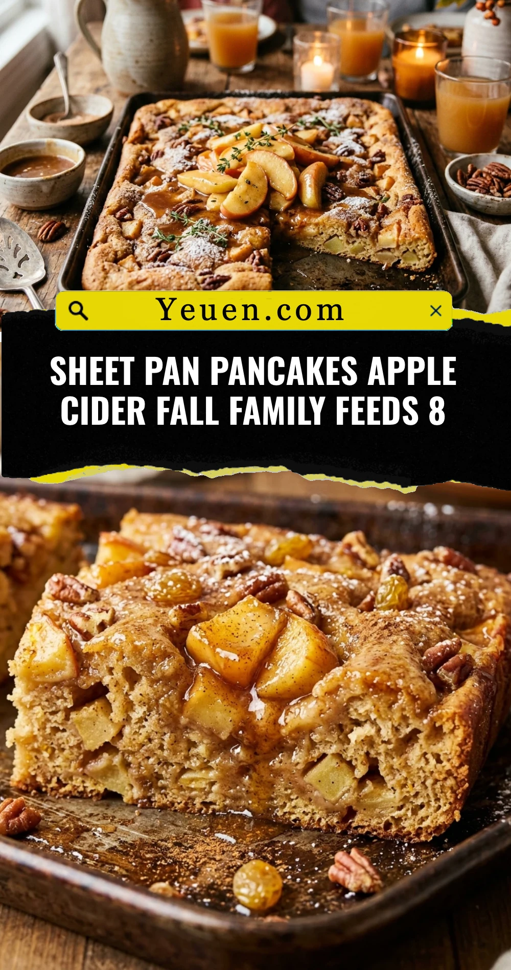 Sheet Pan Pancakes Apple Cider Fall Family Feeds 8