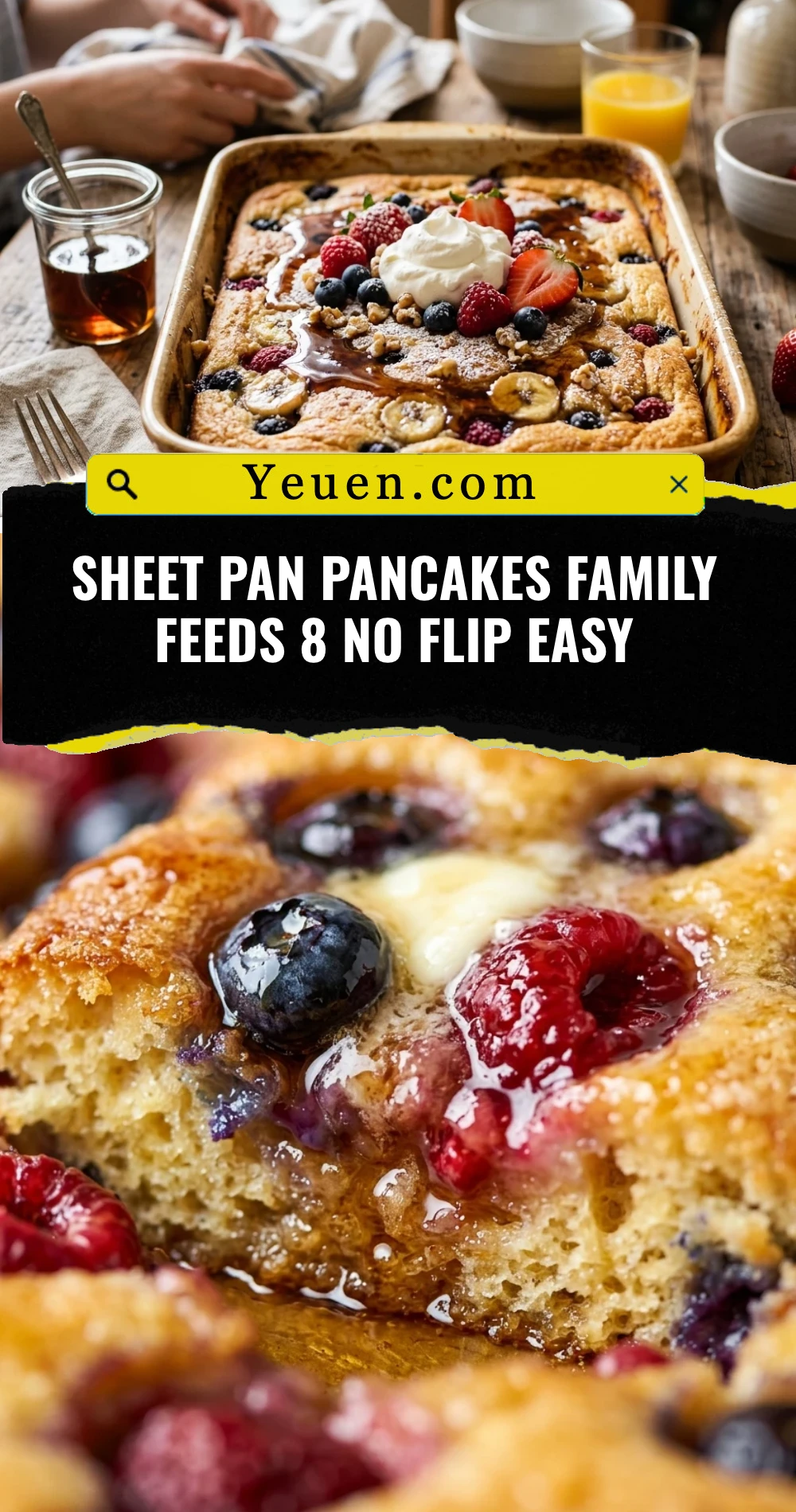 Sheet Pan Pancakes Family Feeds 8 No Flip Easy