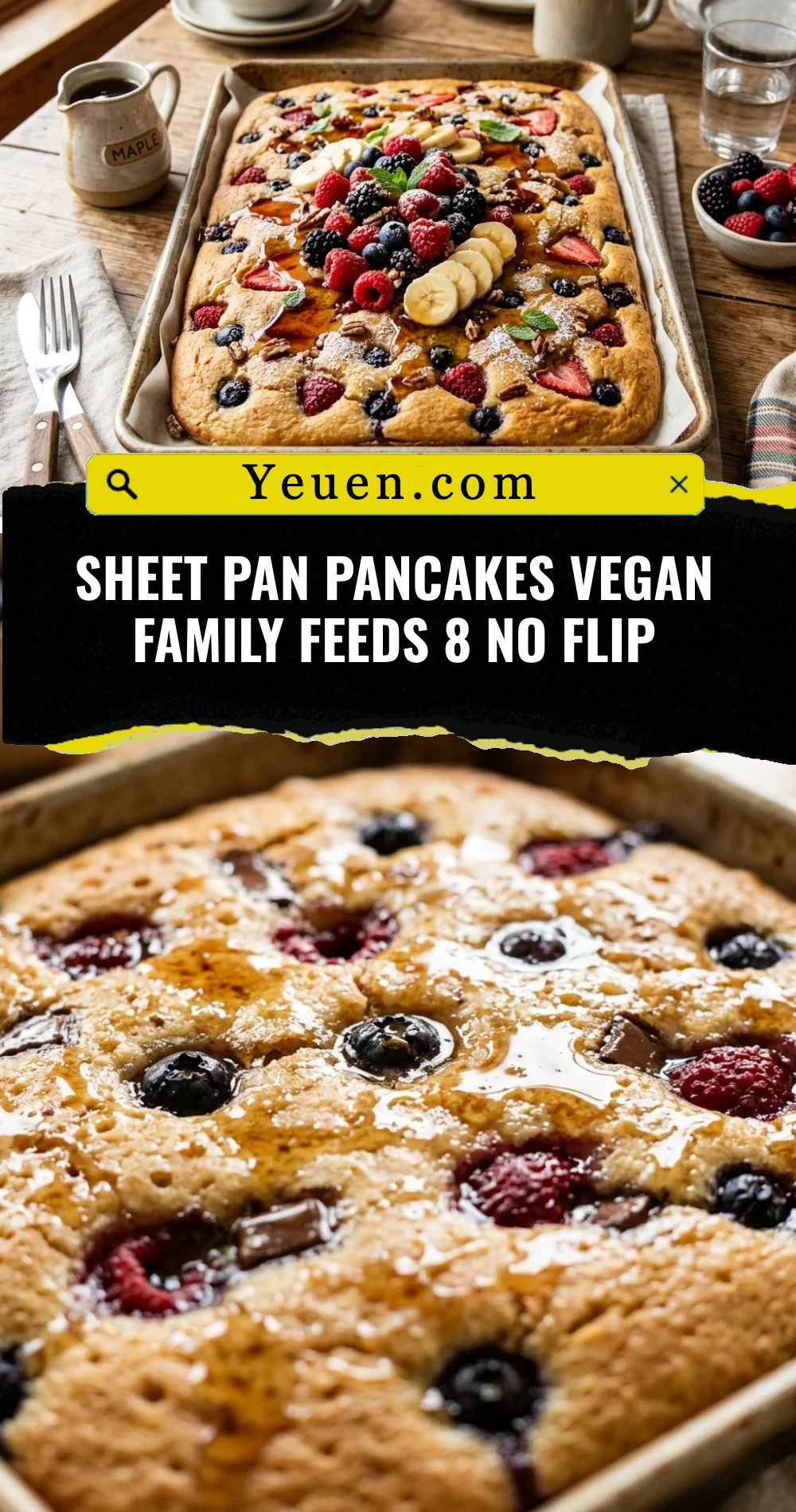 Sheet Pan Pancakes Vegan Family Feeds 8 No Flip