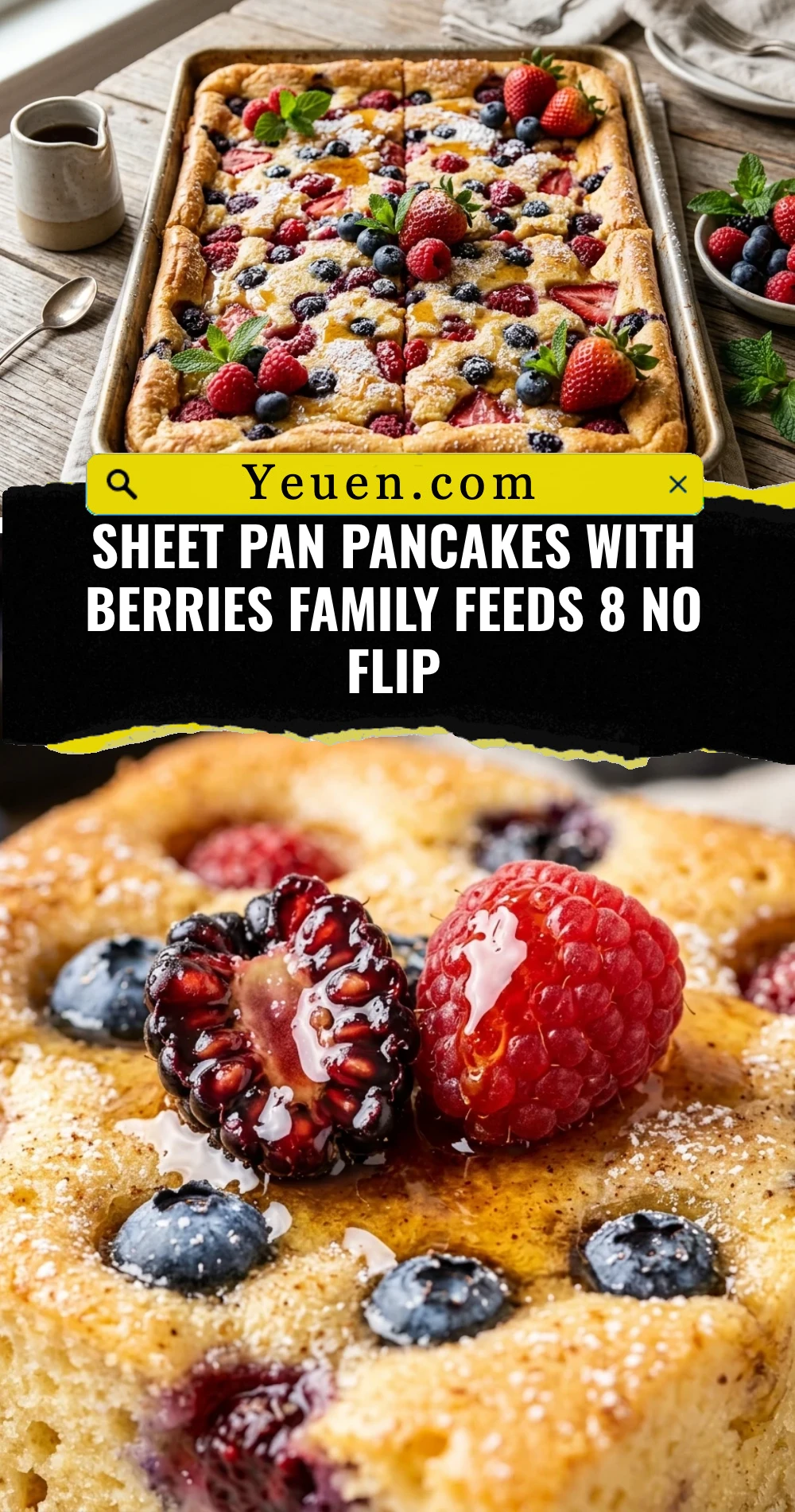 Sheet Pan Pancakes With Berries Family Feeds 8 No Flip