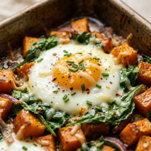 Sheet Pan Pumpkin Baked Eggs With Spinach Fall Breakfast Feeds 8