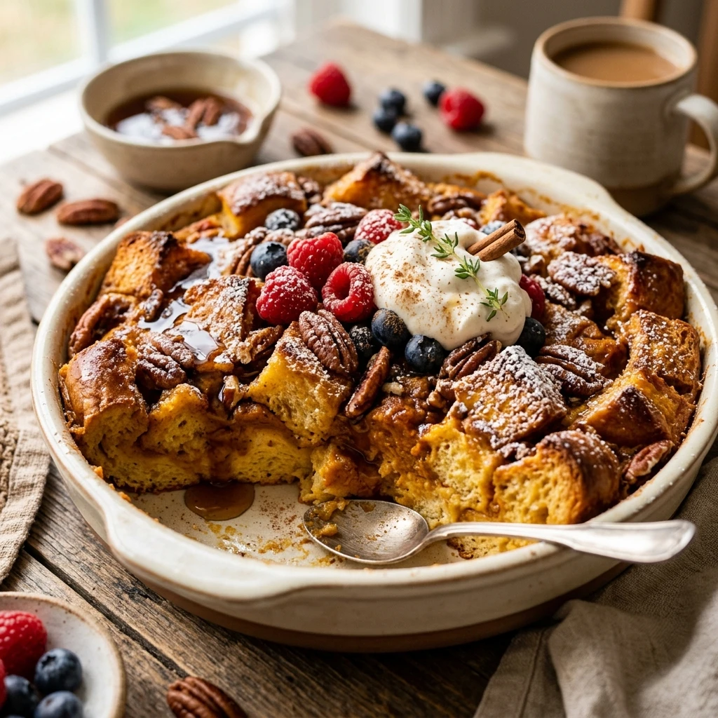 Sheet Pan Pumpkin French Toast Dump And Bake Fall