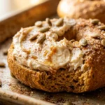 Sheet Pan Pumpkin Spice Bagels With Cream Cheese Fall Brunch