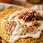 Sheet Pan Pumpkin Spice Pancakes With Cream Cheese Swirl Fall