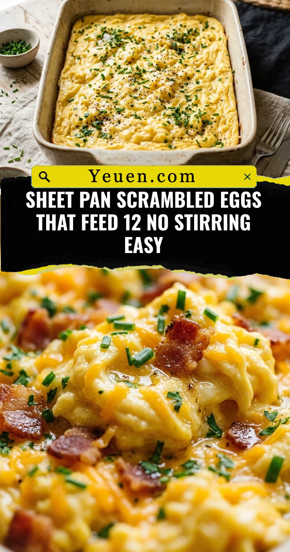 Sheet Pan Scrambled Eggs That Feed 12 No Stirring Easy