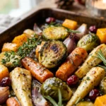 Sheet Pan Veggie Christmas Dinner Easy Budget Feed Crowd