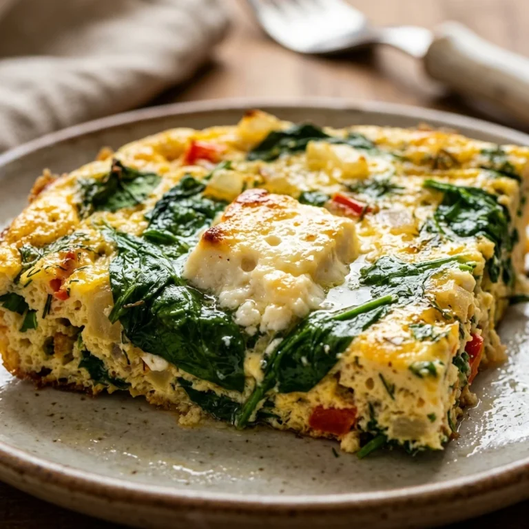 Sheet Pan Veggie Omelet With Spinach And Feta Feeds 12