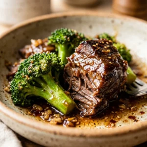 Slow Cooker Beef And Broccoli Dump & Bake 3 Ingredient