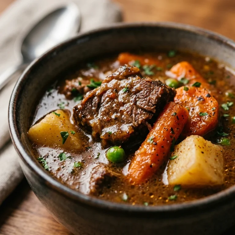 Slow Cooker High Protein Beef Stew Winter Cozy