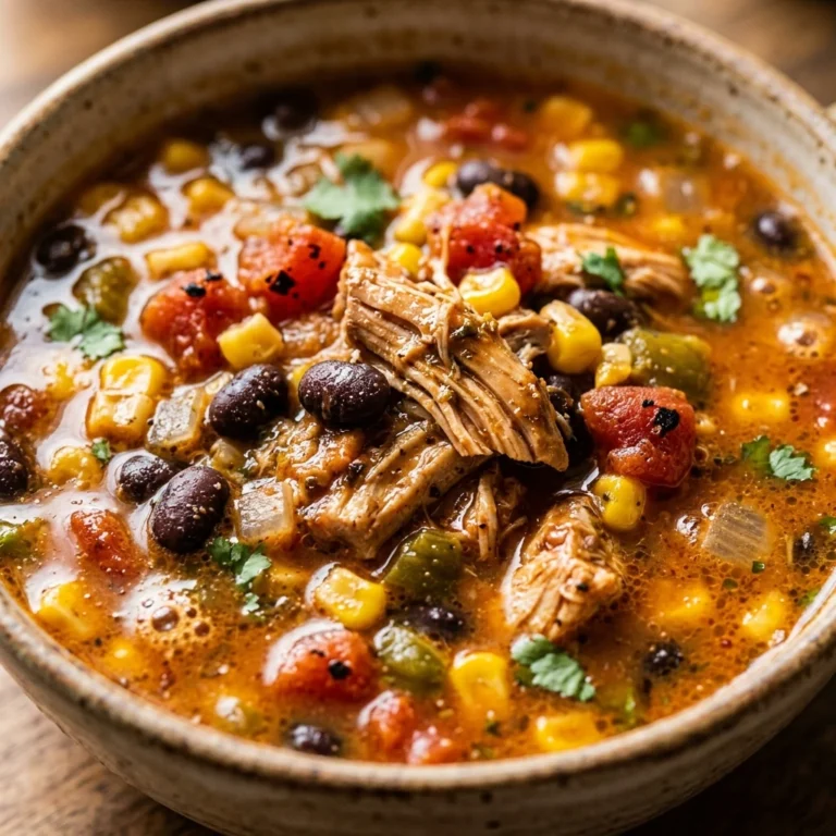 Slow Cooker High Protein Taco Soup 30g Protein