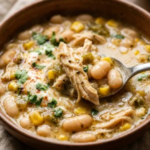 Slow Cooker High Protein White Chicken Chili 30g
