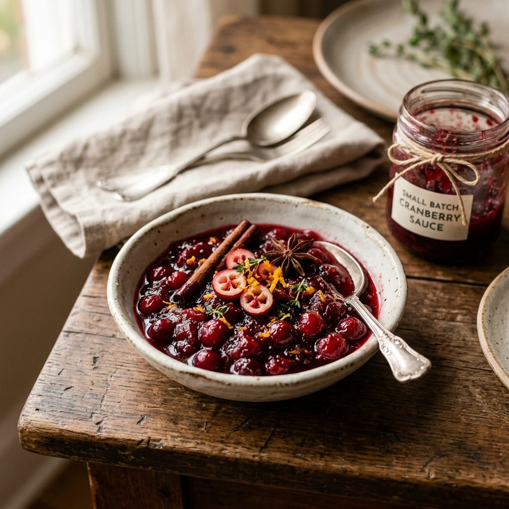 Small Batch Cranberry Sauce For 2