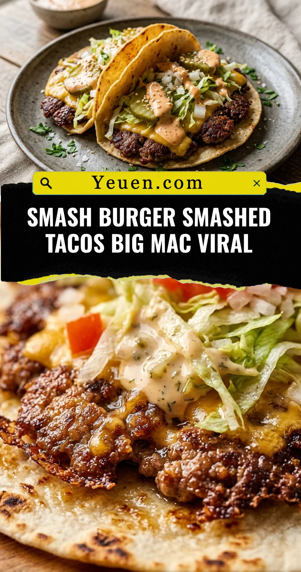 Smash Burger Smashed Tacos Big Mac Viral