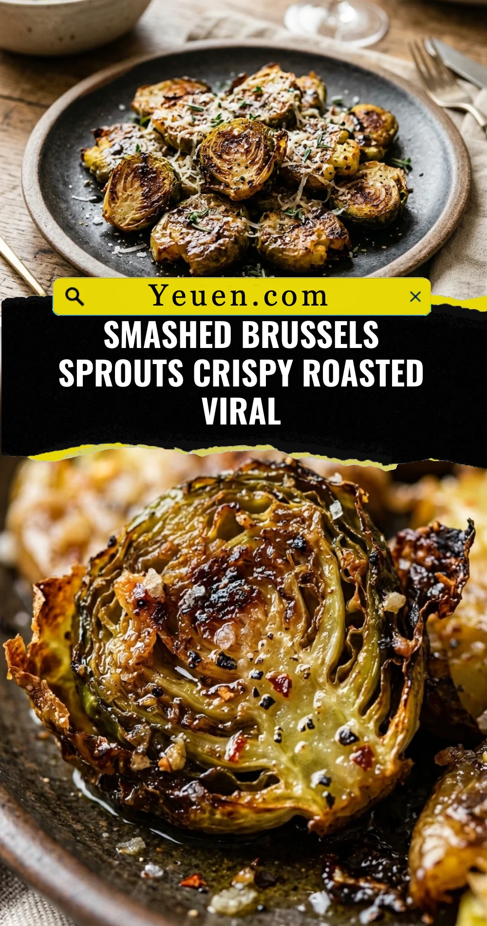 Smashed Brussels Sprouts Crispy Roasted Viral