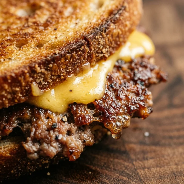 Smashed Burger Grilled Cheese Crispy Viral