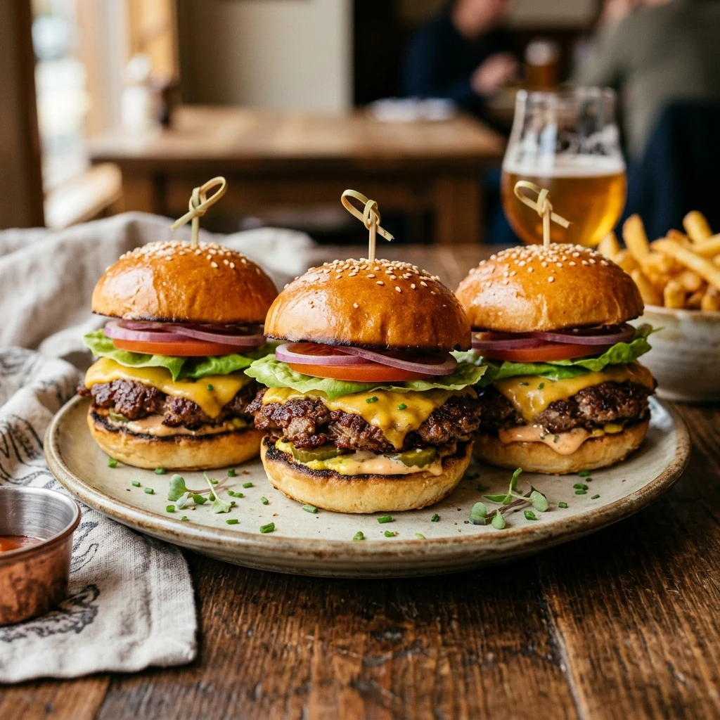 Smashed Burger Sliders Crispy Viral
