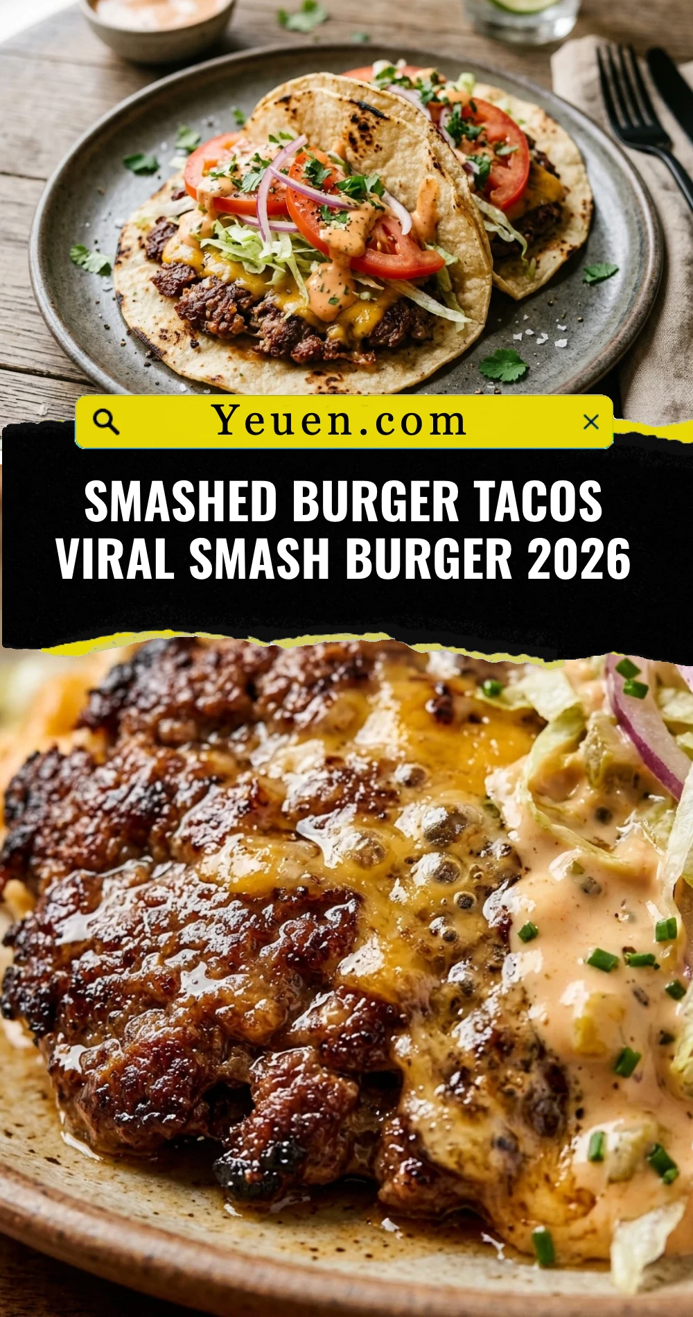 Smashed Burger Tacos Viral Smash Burger 2026