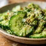 Smashed Cucumber And Avocado Salad Viral High Protein