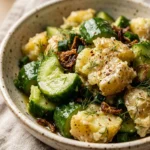 Smashed Cucumber And Potato Salad Crispy Creamy