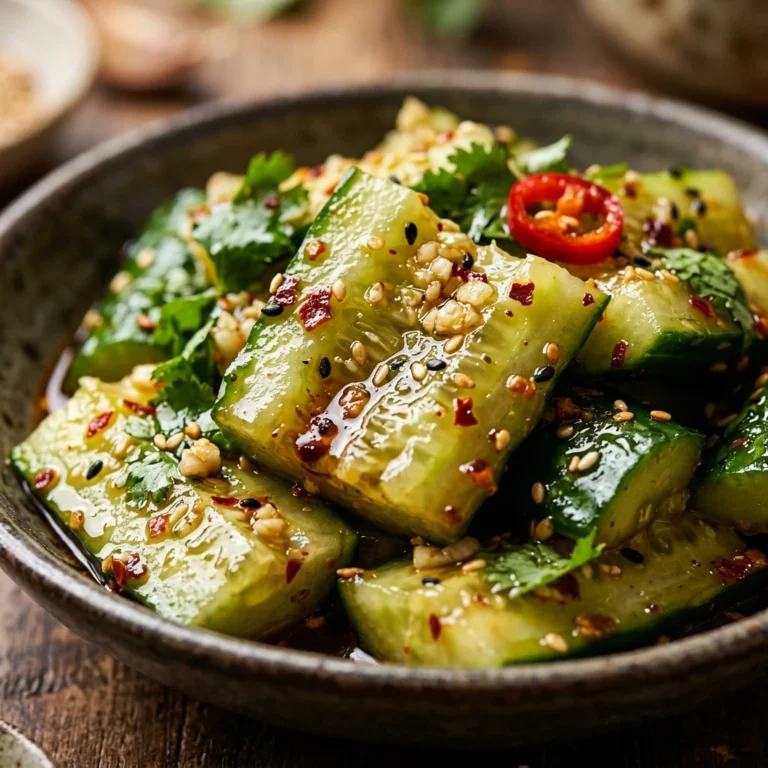 Smashed Cucumber Salad Viral TikTok Asian