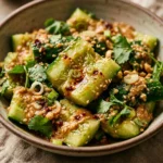 Smashed Cucumber Salad With Peanut Sauce Viral