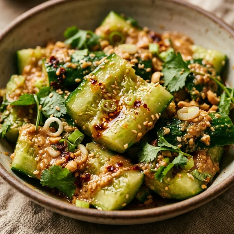 Smashed Cucumber Salad With Peanut Sauce Viral
