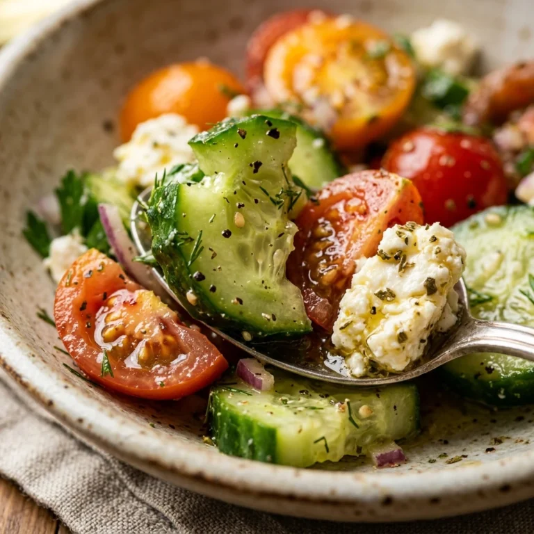 Smashed Cucumber Tomato Feta Salad Viral