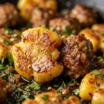 Smashed Gnocchi And Sausage Skillet Crispy One-Pot