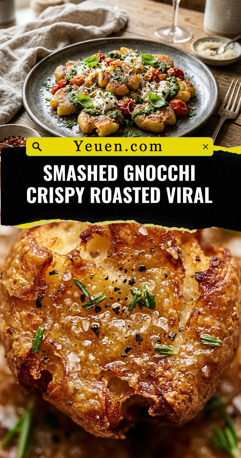 Smashed Gnocchi Crispy Roasted Viral