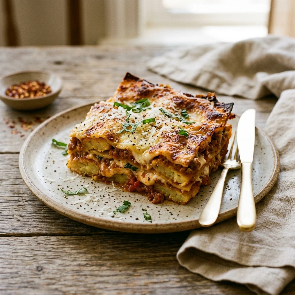 Smashed Gnocchi Lasagna Crispy Layered No Boil