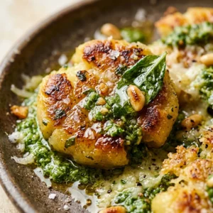 Smashed Gnocchi Pesto Crispy 15 Minute