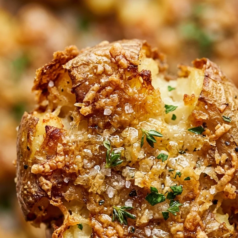 Smashed Potatoes With Parmesan Crispy Viral