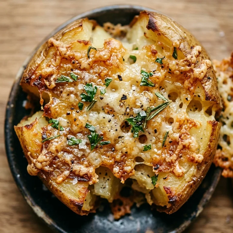 Smashed Potatoes With Parmesan Crust Crispy Cheesy