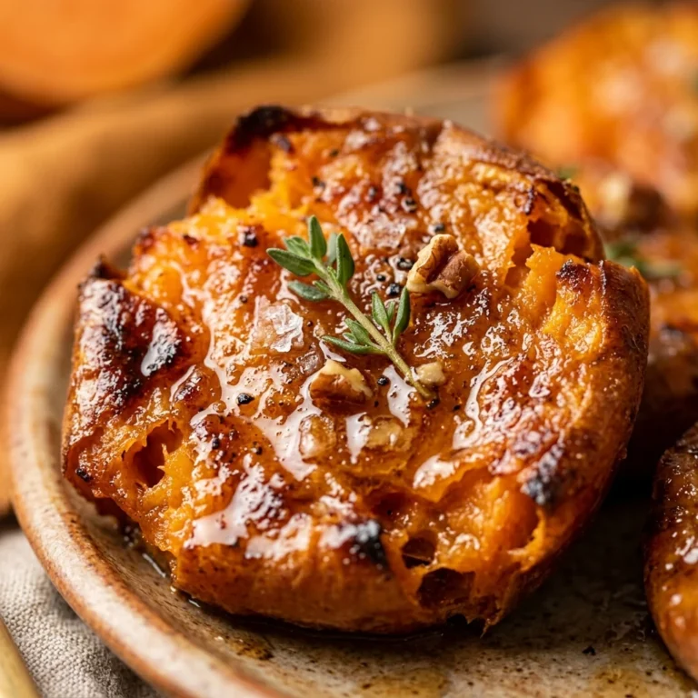 Smashed Sweet Potato Bites Crispy Fall