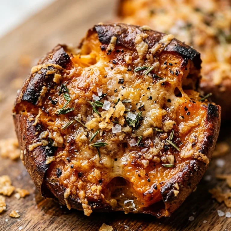 Smashed Sweet Potatoes Crispy With Parmesan Crust Fall Viral Air Fryer Extra Crispy