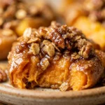 Smashed Sweet Potatoes With Maple Cinnamon Crispy