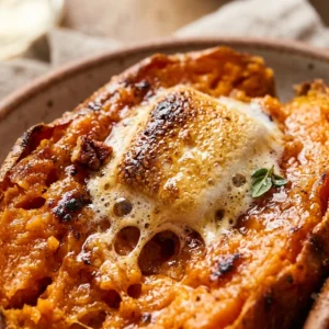 Smashed Sweet Potatoes With Marshmallows Crispy Fall Viral Air Fryer Extra