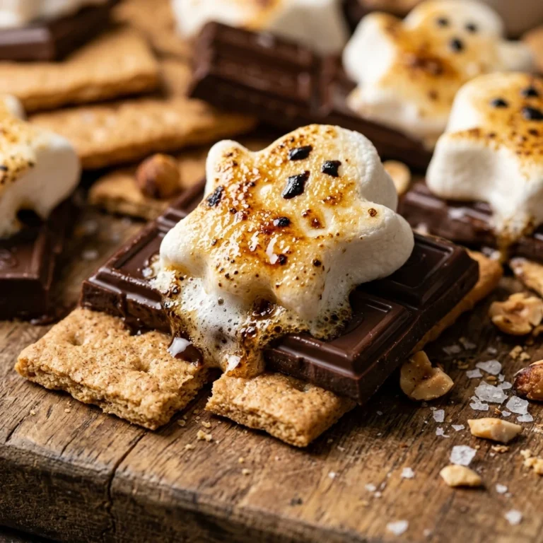 S'mores Dinner Board With Ghost Marshmallows
