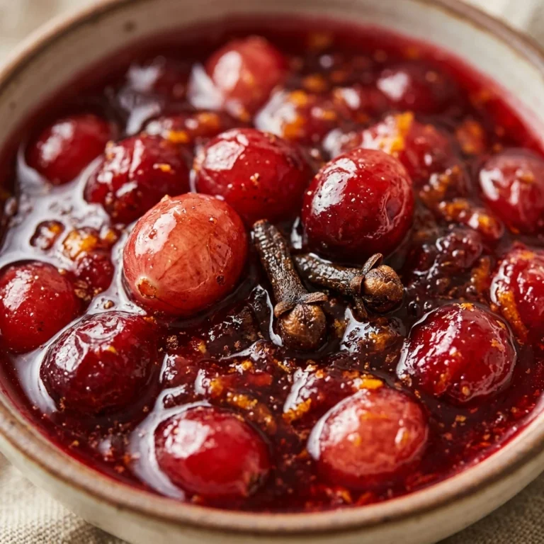 Spiced Cranberry Sauce With Cloves