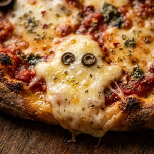 Spooky Burger Dinner Easy Halloween 15 Min Kid Approved Ghost Pizza