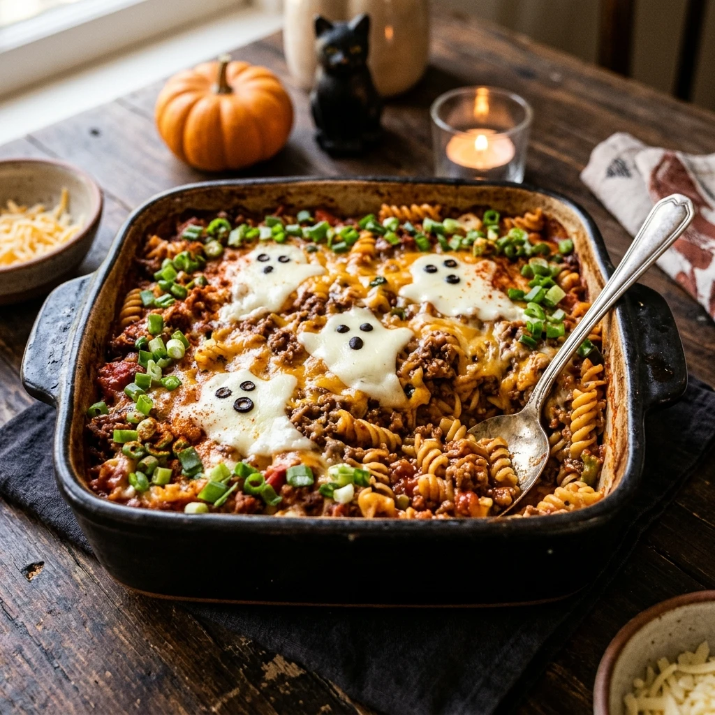 Spooky Casserole Dinner Easy Halloween 15 Min Kid Approved