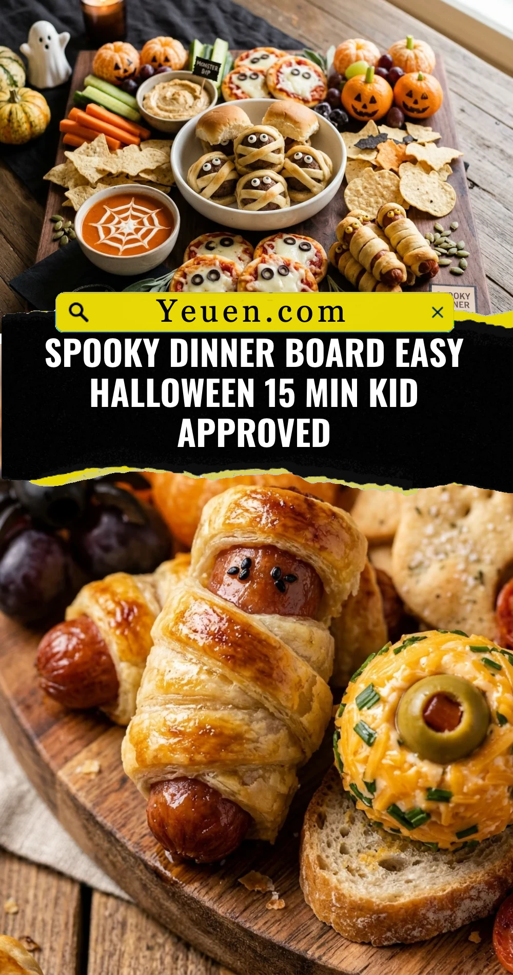 Spooky Dinner Board Easy Halloween 15 Min Kid Approved