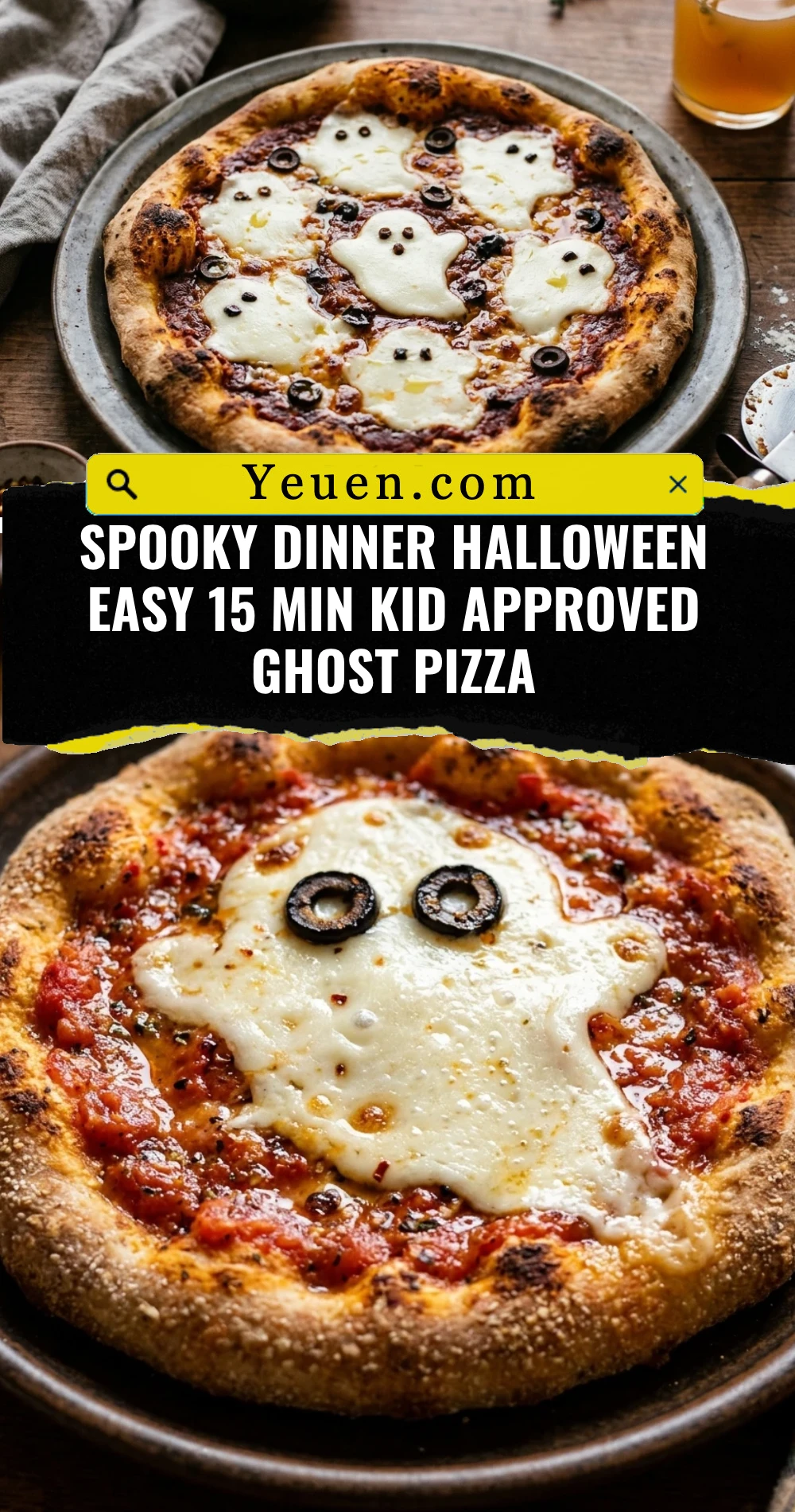Spooky Dinner Halloween Easy 15 Min Kid Approved Ghost Pizza