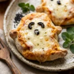Spooky Dumpling Dinner Easy Halloween 15 Min Kid Approved Ghost Pizza