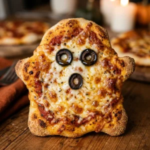 Spooky Family Dinner Kid Approved Easy Halloween Ghost Pizza