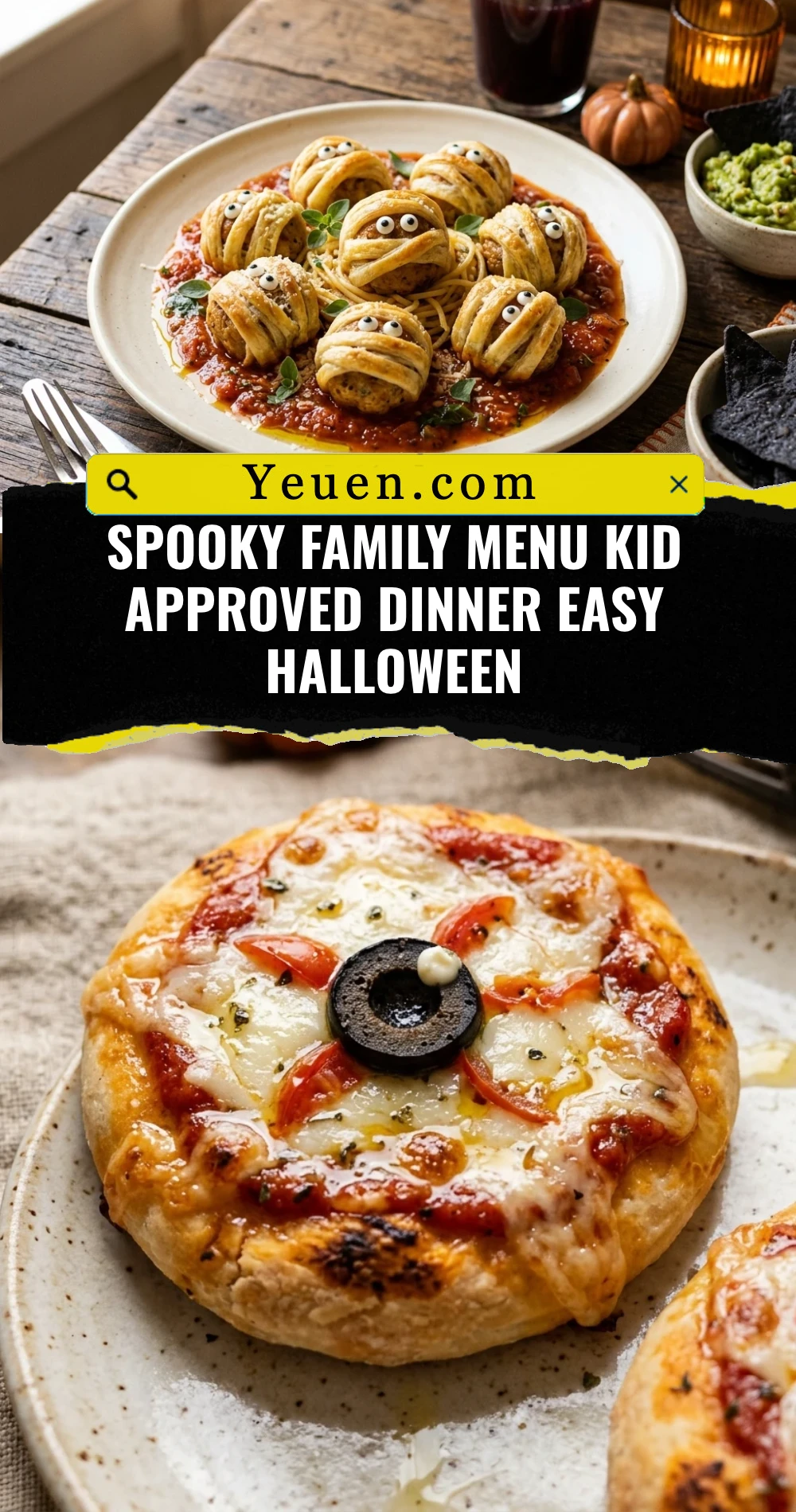 Spooky Family Menu Kid Approved Dinner Easy Halloween