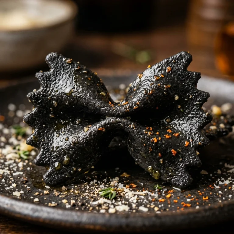Spooky Halloween Black Bowtie Pasta
